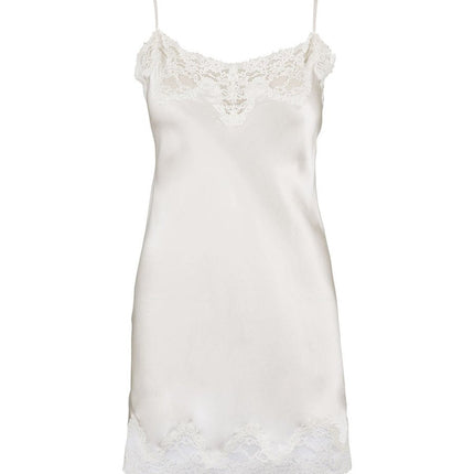 Aubade Negligee aus Seide in Nacre