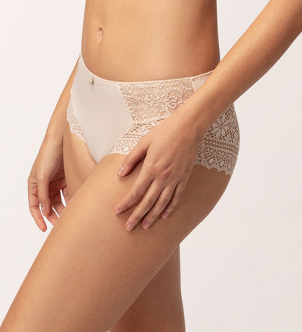 Pantaloni comodi Empreinte Cassiopee color beige crema