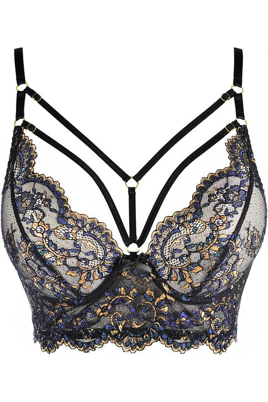 Axami schimmernder Halbkorsett-BH mit Bügel ohne Polsterung