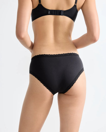 Sloggi Hipster 3er Pack 24/7 Cotton Lace 2+1 schwarz