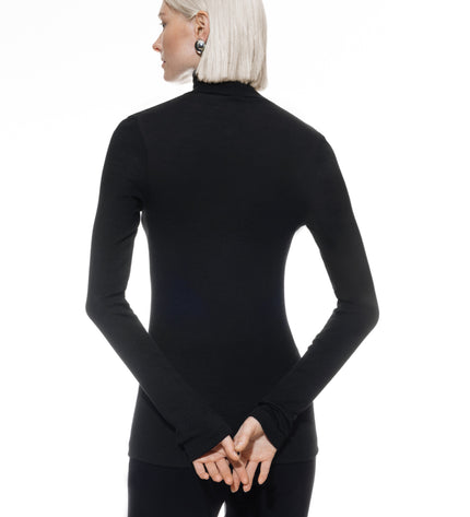 Mey Rollkragen langarm T-Shirt Wool Love