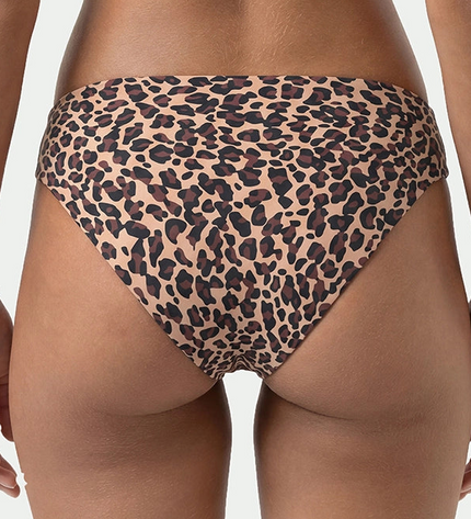 Mey Slip Invisibles Leo-Print cream tan