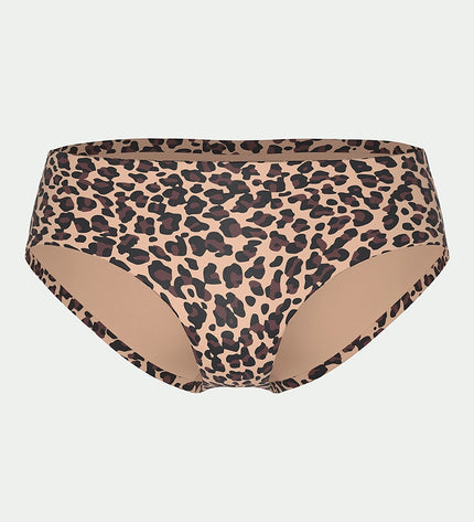 Mey Hipster Invisibles Leo-Print cream tan