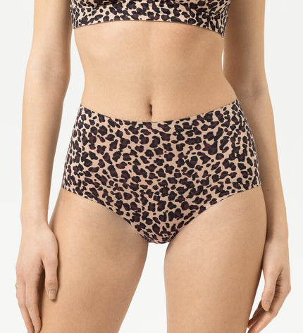 Mey Taillen-Slip Invisibles Leo-Print cream tan