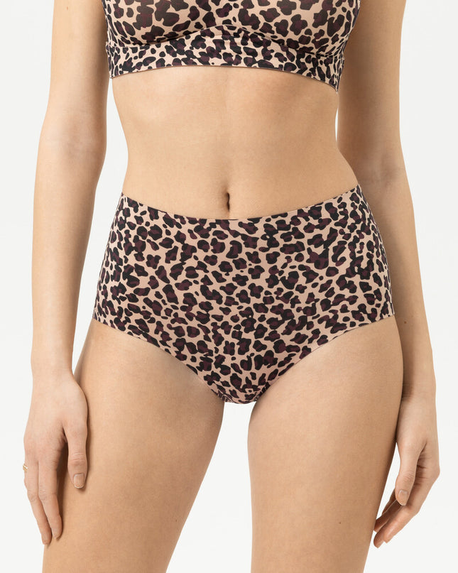 Mey Taillen-Slip Invisibles Leo-Print cream tan