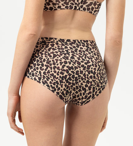 Mey Taillen-Slip Invisibles Leo-Print cream tan