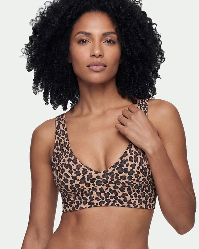 Mey Bustier ohne Bügel Invisibles Leo-Print cream tan