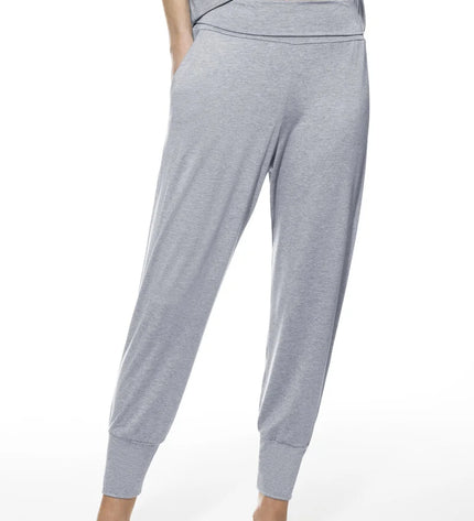 Mey knöchellange Pyjama Hose Easy Night hellgrau