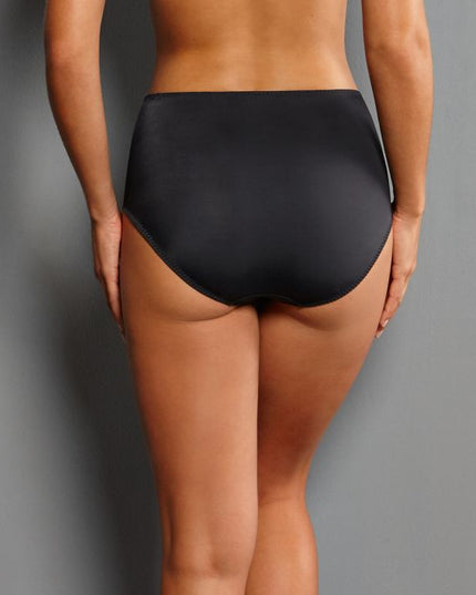 Slip a vita alta Rosa Faia Lucia, nero.