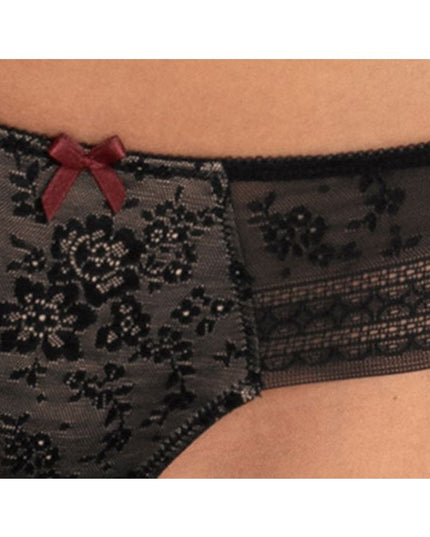 Rosa Faia Fleur String schwarz