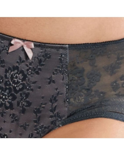 Rosa Faia Fleur Taillenslip anthrazit