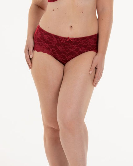 Slip a vita alta Rosa Faia Bobette, colore rubino.