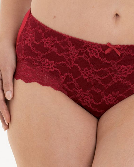Slip a vita alta Rosa Faia Bobette, colore rubino.