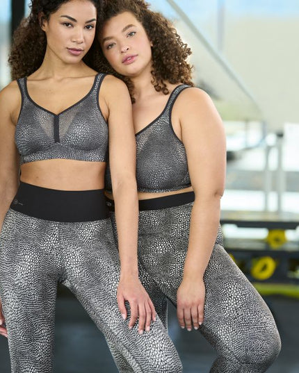 Anita Active lange Sporthose Massage bubble grey