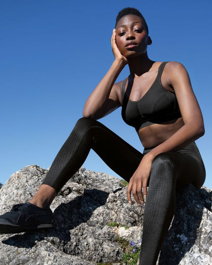 Anita Active lange Sporthose Massage schwarz