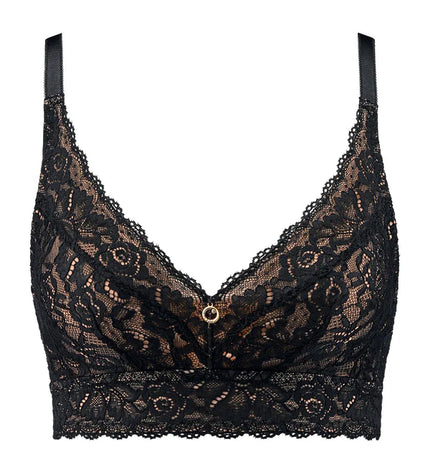 Aubade Triangel Komfort Bustier ohne Bügel Rosessence schwarz