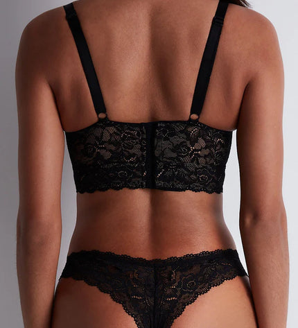Aubade Triangel Komfort Bustier ohne Bügel Rosessence schwarz