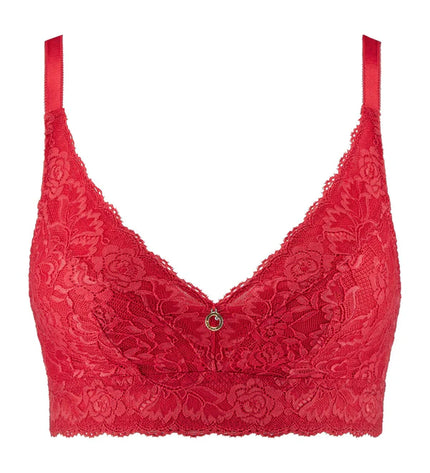 Aubade Triangel Komfort Bustier ohne Bügel Rosessence gala rot