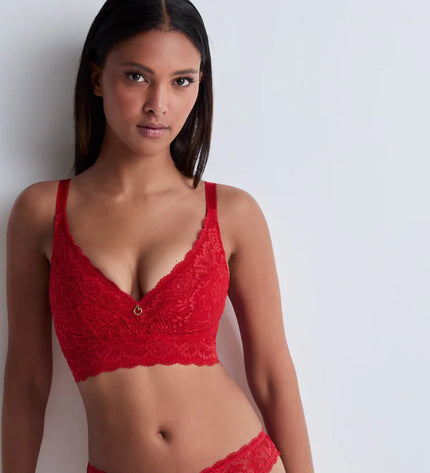 Aubade Triangel Komfort Bustier ohne Bügel Rosessence gala rot