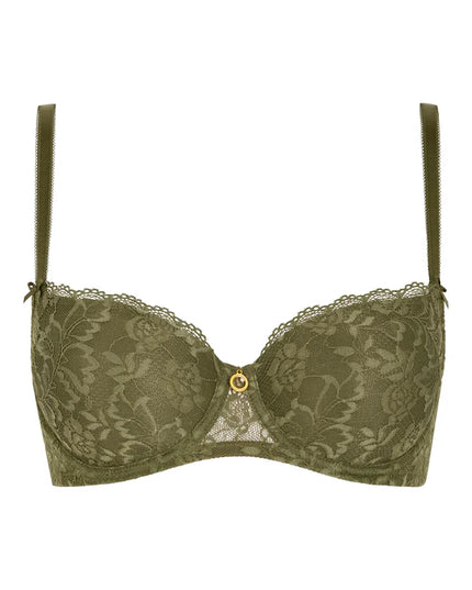 Aubade gemoldeter Halbschalen BH Rosessence moss