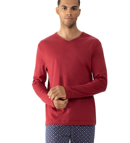 Mey Men Pyjama Oberteil langarm Solid Night