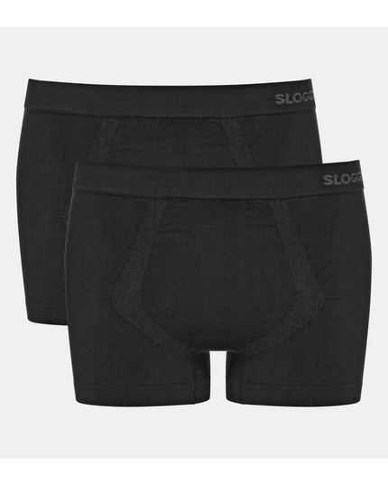 Sloggi Men 2er Pack Boxershorts Go Smooth schwarz