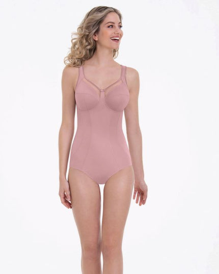 Body modellante Anita Comfort senza ferretto, Clara, color legno di rosa.