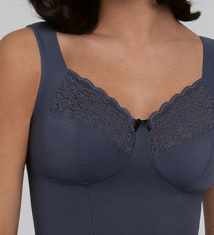 Anita Havanna Entlastungs Korselett ohne Bügel shadow blue