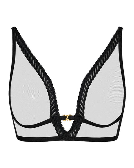 Aubade Triangel BH ohne Bügel Sheer Emotion schwarz