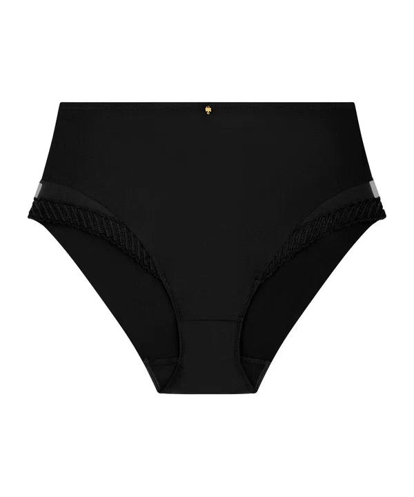 Aubade hoher Slip Sheer Emotion schwarz