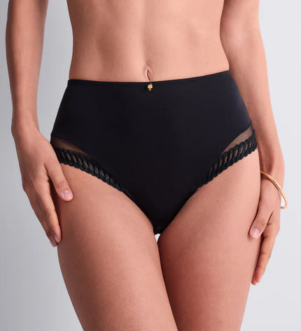 Aubade hoher Slip Sheer Emotion schwarz