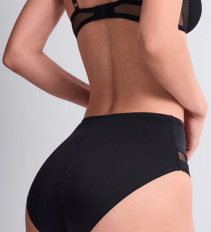 Aubade hoher Slip Sheer Emotion schwarz