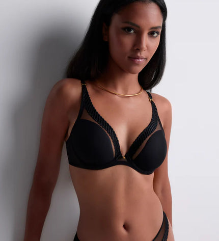 Aubade Triangel BH mit Bügel Sheer Emotion schwarz