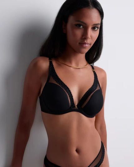 Aubade Triangel BH mit Bügel Sheer Emotion schwarz