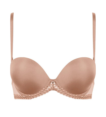 Aubade trägerloser Bandeau BH Sheer Emotion sand