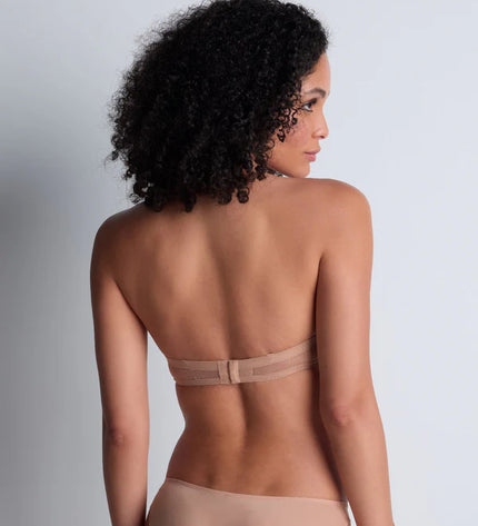 Aubade trägerloser Bandeau BH Sheer Emotion sand