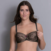 Anita Maternity Fleur Still-BH mit Bügel schwarz