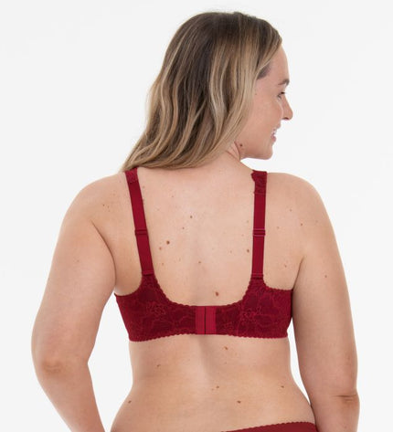 Reggiseno con ferretto Rosa Faia Bobette, colore rubino.