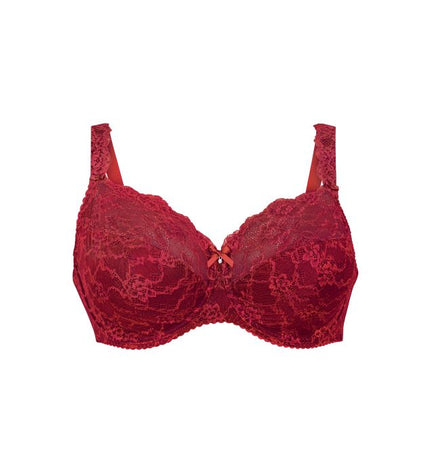 Reggiseno con ferretto Rosa Faia Bobette, colore rubino.