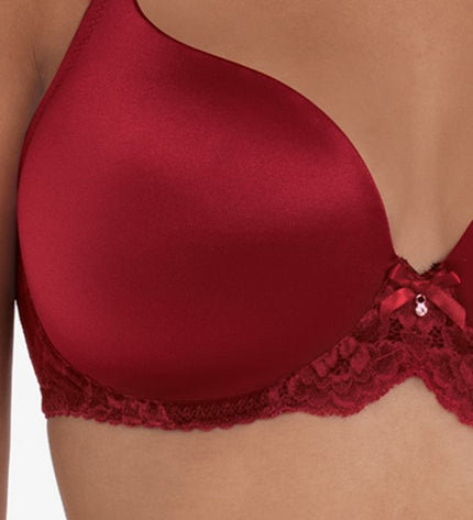 Reggiseno con ferretto Rosa Faia Bobette, colore rubino.