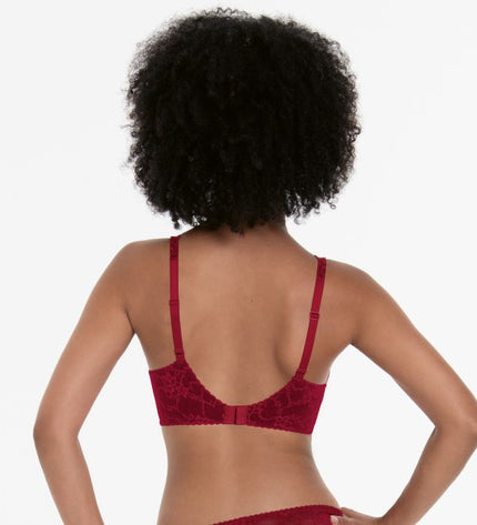Reggiseno con ferretto Rosa Faia Bobette, colore rubino.