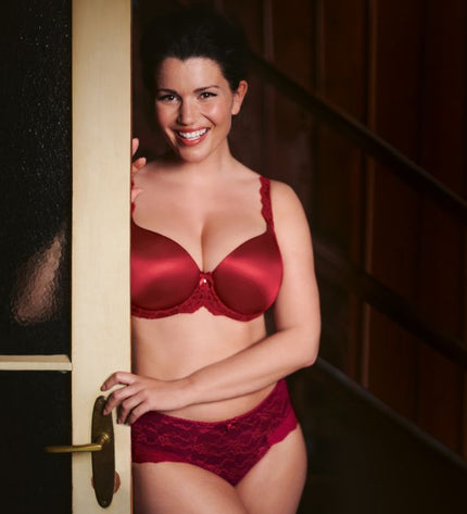 Reggiseno con ferretto Rosa Faia Bobette, colore rubino.