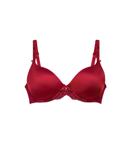 Reggiseno con ferretto Rosa Faia Bobette, colore rubino.
