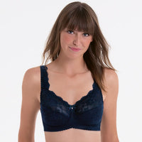 Reggiseno comfort senza ferretto Rosa Faia Bobette, blu marittimo.