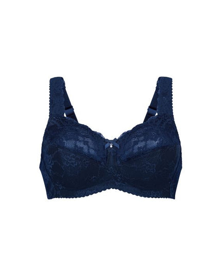 Reggiseno comfort senza ferretto Rosa Faia Bobette, blu marittimo.