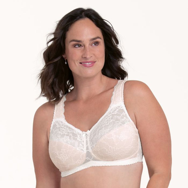 Reggiseno comfort senza ferretto Rosa Faia Bobette, colore crystal.