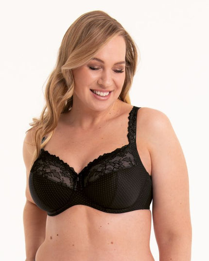 Rosa Faia Eloise Bügel BH Full Cup ohne Polsterung schwarz