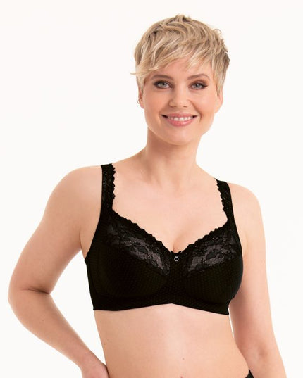 Rosa Faia Eloise Soft BH ohne Bügel und Polsterung schwarz
