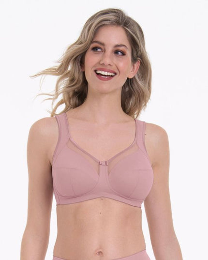 Reggiseno comfort senza ferretto Anita Clara, color legno di rosa.