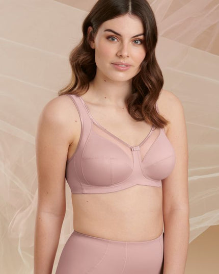Reggiseno comfort senza ferretto Anita Clara, color legno di rosa.